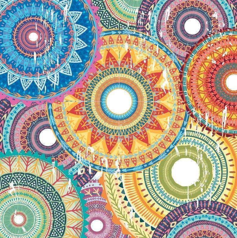 Sanat terapi teknigi mandala zaman tekerleigi noktadaki sonsuzluk 756858