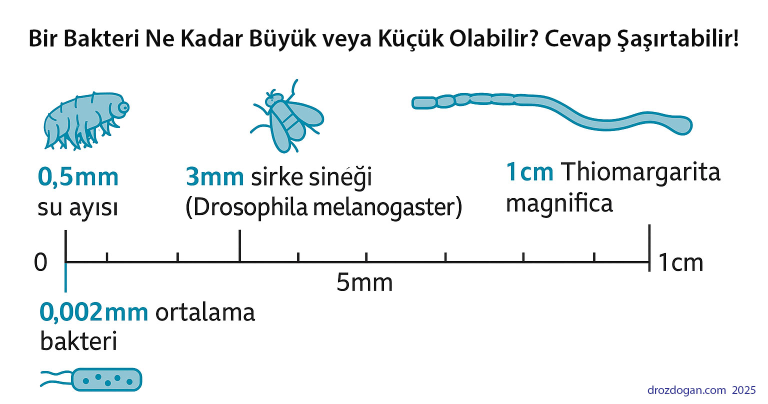 variabilitatea dimensiunii bacteriilor Thiomargarita magnifica 1 cm
