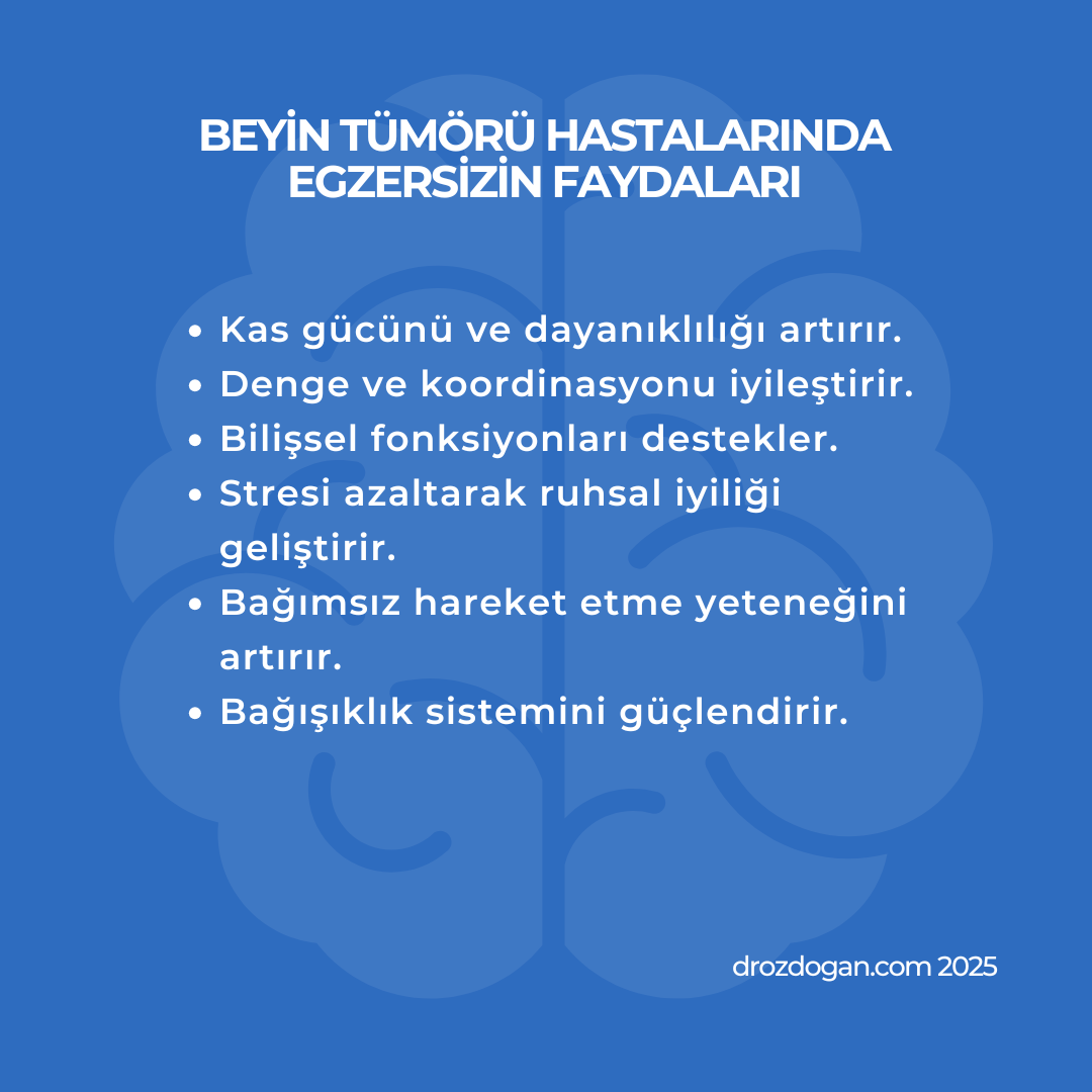 Benefits of exercise for patients with brain tumors