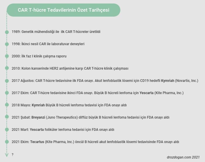 fda onayli car t hucre tedavileri losemi lenfoma yescarta kymriah breyanzi tecartus 270335