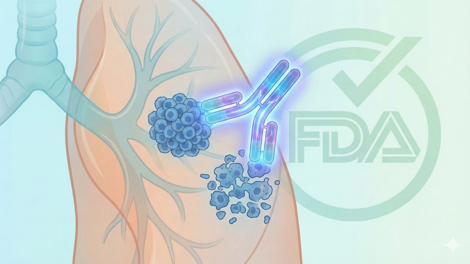 FDA به تارلاتاماب برای درمان خط دوم سرطان ریه سلول کوچک تأیید کامل داد