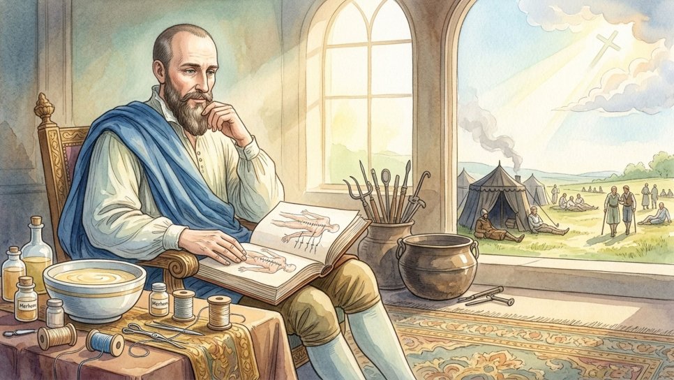 Qaynar yağın sonu və şəfqətli neştər: Ambroise Paré və cərrahi mərhəmətin doğuluşu