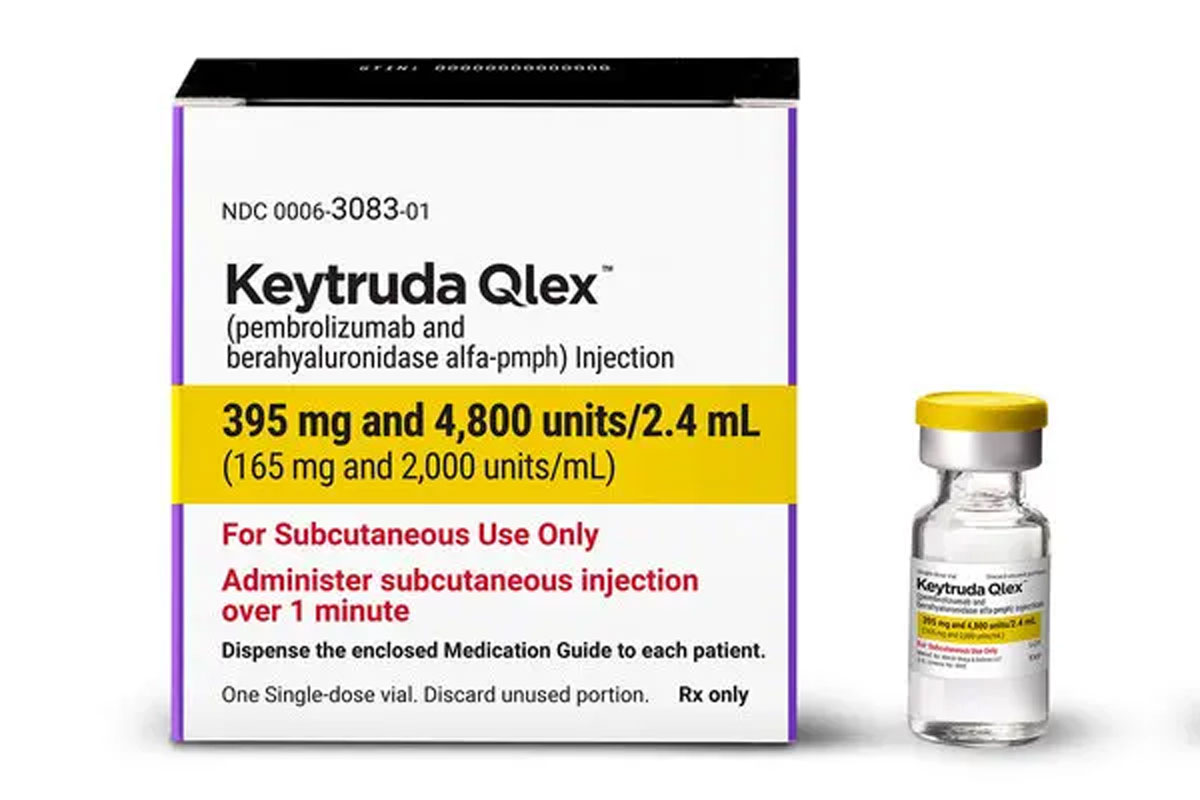 Packung von Keytruda Qlex zur subkutanen Anwendung