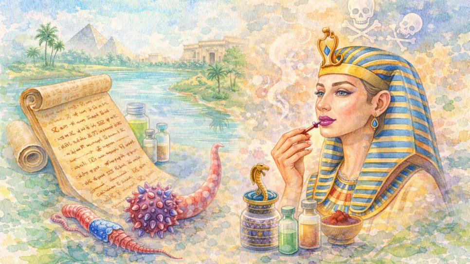 وجها النيل: بردية إيبرس والطفيليات وشفاء ملكة سام