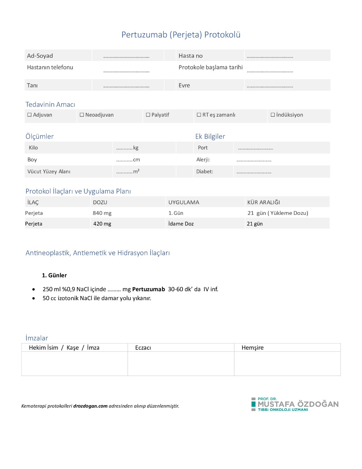 Pertuzumab Protocol