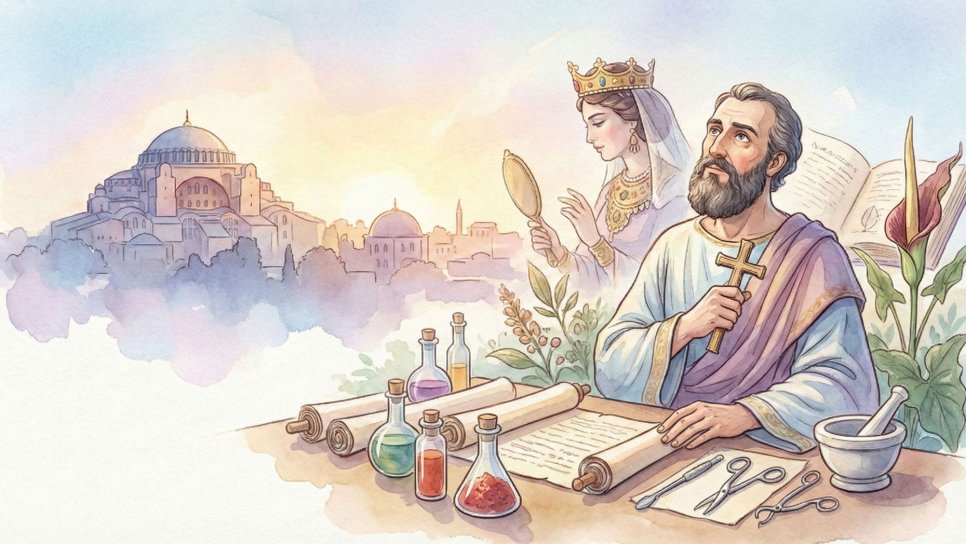 طبيب في ظل القصر: أيتيوس الآمدي والسموم والكلمات المقدسة