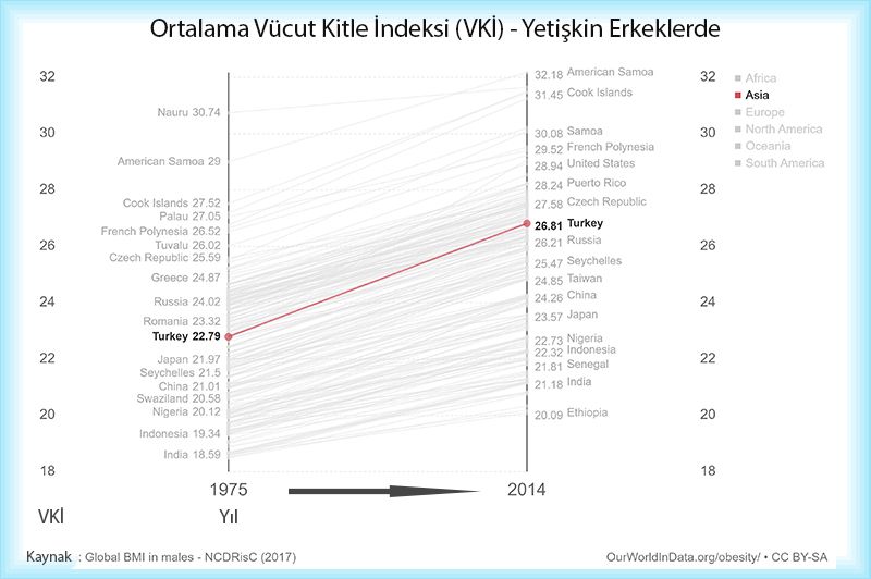 turk erkeklerinin ortalama vucut kitle indeksi artisi obezite vki bki 767240
