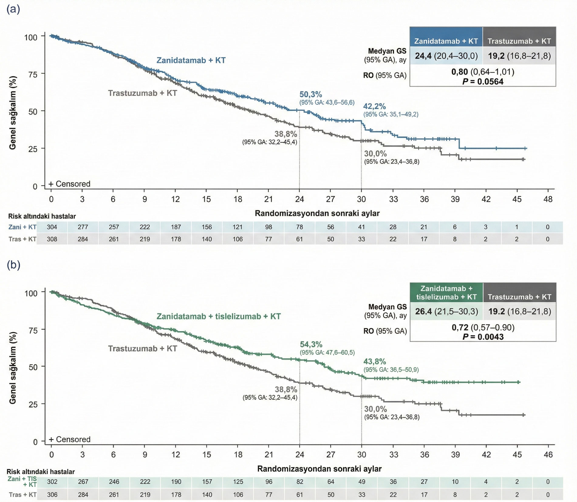 zanidatamab tislelizumab kemo uclu kombinasyon eski standarda gore olum riskini 28 oraninda azaltmi