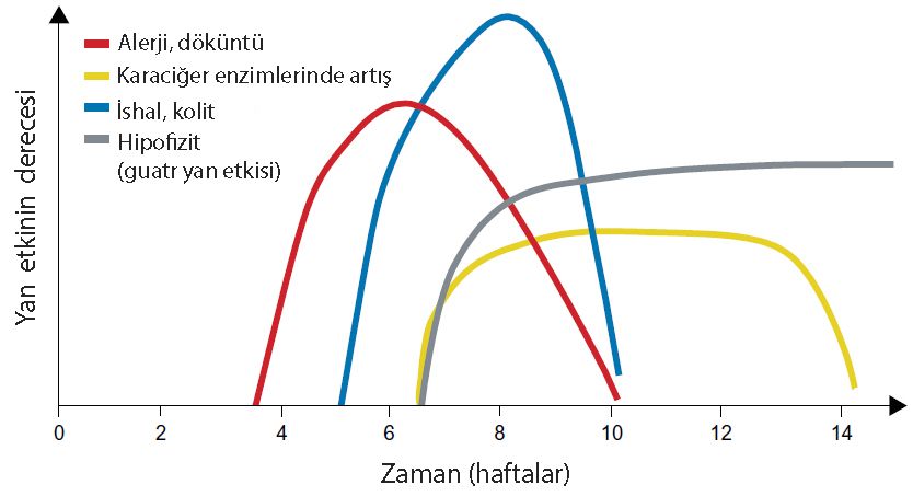 immünoterapi yan etkileri ne zaman ortaya çıkar döküntü alerji ishal kolit hipofizit