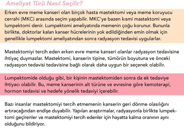 Meme kanserinde ameliyat türü nasıl seçilir