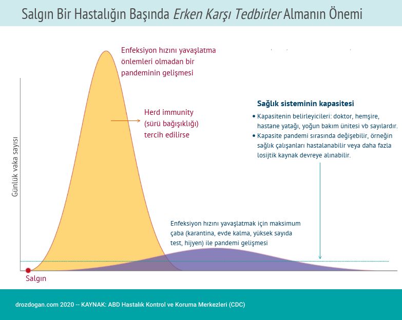 salgin bir hastaligin baslancinda erken karsi onlemler almanin onemi egriyi duzlestirme