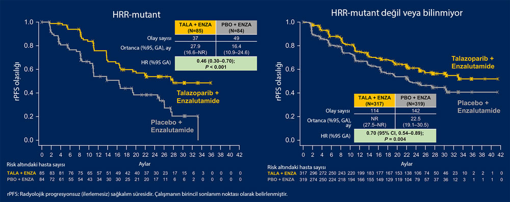 TALAPRO 2 çalışması sonuçları asco 2023 talazoparib artı enzalutamid metastataik kastrasyona