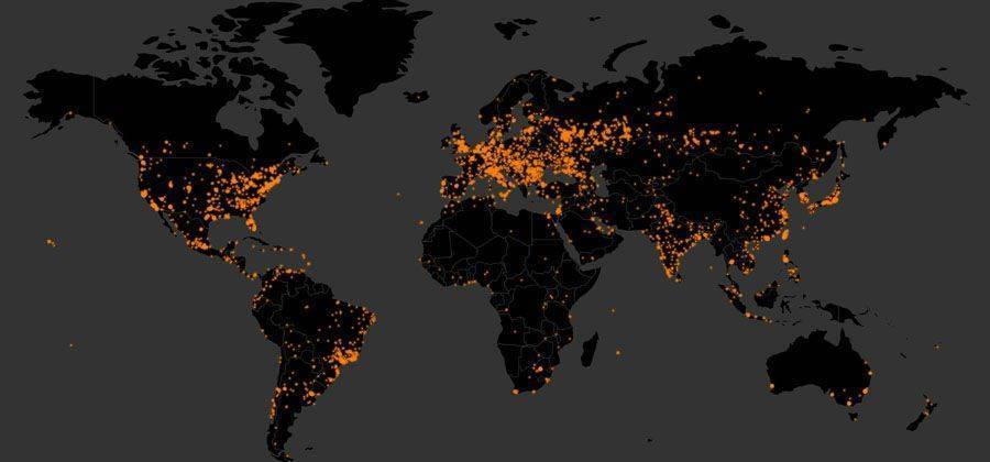 wannacry virüsü dünyada etkilenen bölgelerin haritası siber saldırı